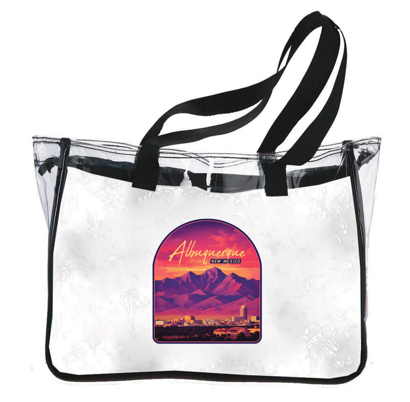 Alburqueque New Mexico Design B Souvenir Clear Tote Bag