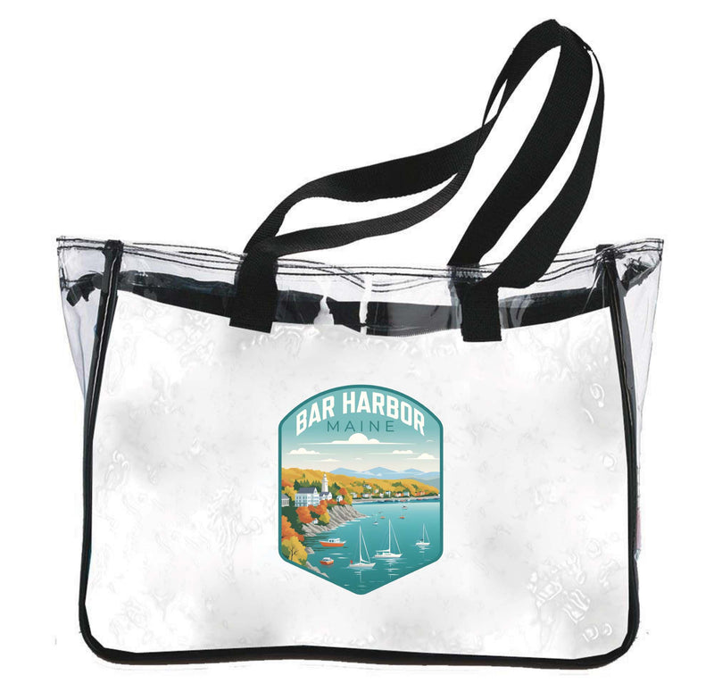 Bar Harbor Maine Design A Souvenir Clear Tote Bag