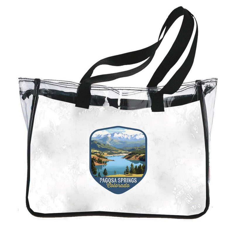 Pagosa Springs Colorado Design B Souvenir Clear Tote Bag