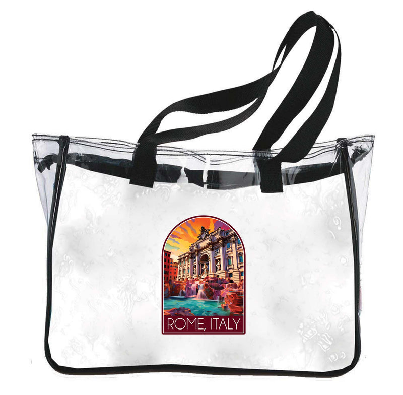 Rome Italy Design B Souvenir Clear Tote Bag