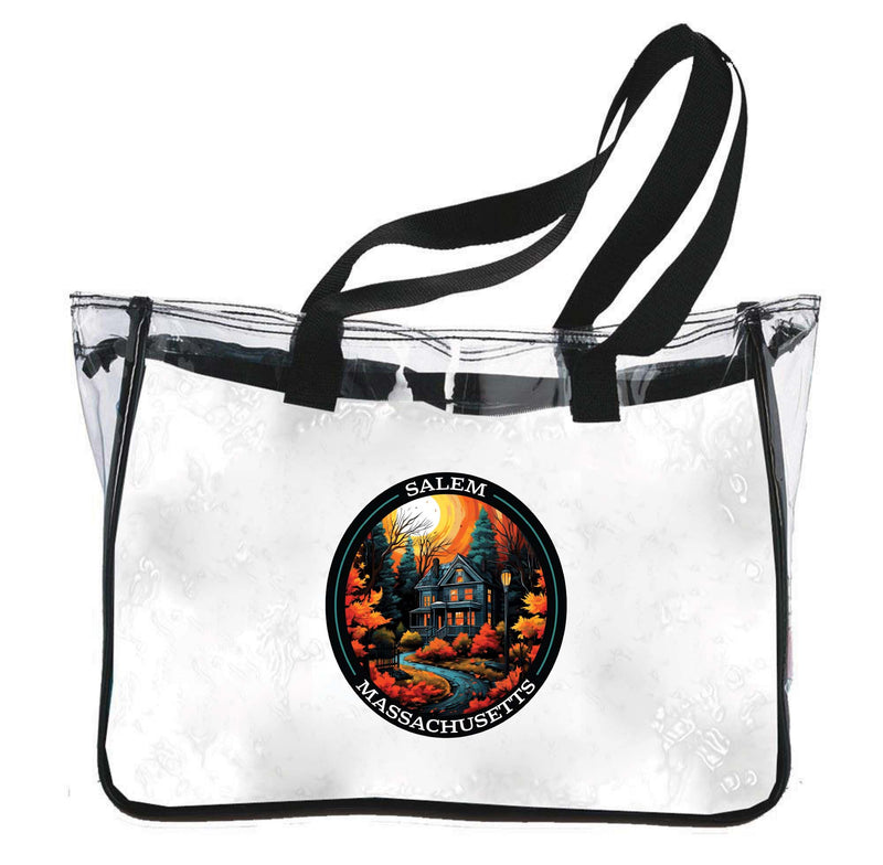 Salem Massachussettes Design B Souvenir Clear Tote Bag