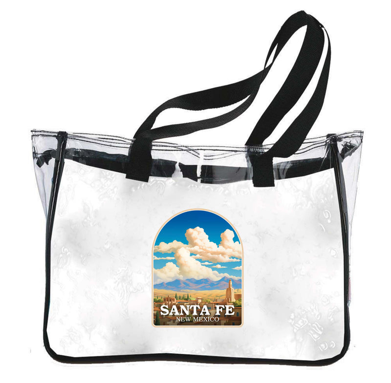 Santa Fe New Mexico Design A Souvenir Clear Tote Bag