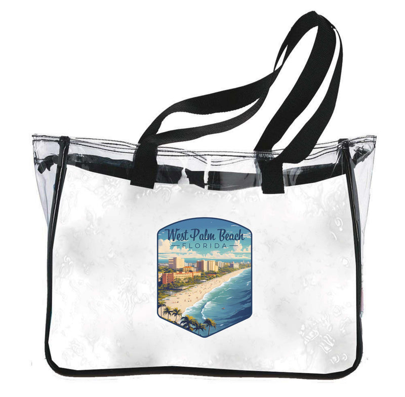 West Palm Beach Florida Design A Souvenir Clear Tote Bag