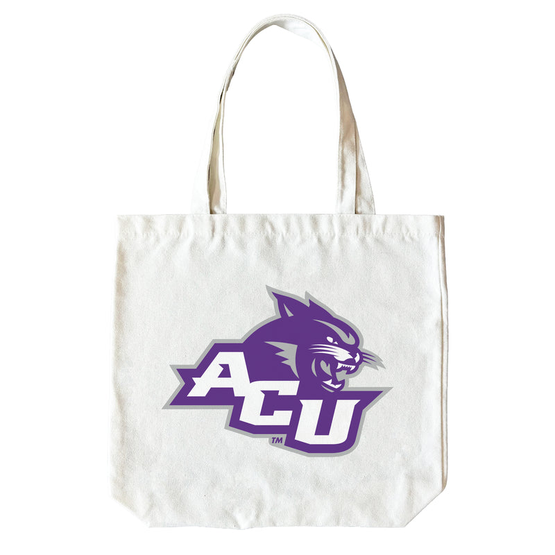 Abilene Christian University 15" x 15" Canvas Tote Bag Officially Licensed – Logo or Medley Design Logo