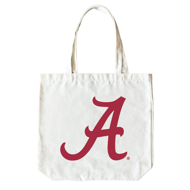 Alabama Crimson Tide 15" x 15" Canvas Tote Bag Officially Licensed – Logo or Medley Design Logo