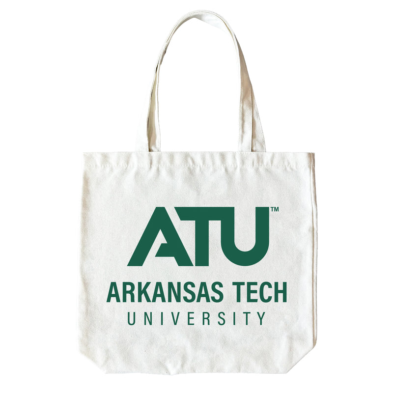 Arkansas Tech University 15" x 15" Canvas Tote Bag Officially Licensed – Logo or Medley Design Logo