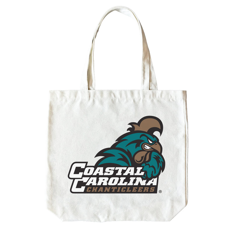 Coastal Carolina University 15" x 15" Canvas Tote Bag Officially Licensed – Logo or Medley Design Logo