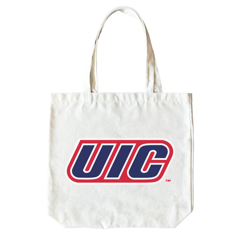 University of Illinois at Chicago 15" x 15" Canvas Tote Bag Officially Licensed – Logo or Medley Design Logo
