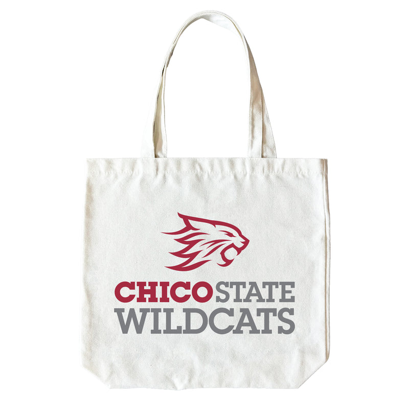 California State University, Chico 15" x 15" Canvas Tote Bag Officially Licensed – Logo or Medley Design Logo