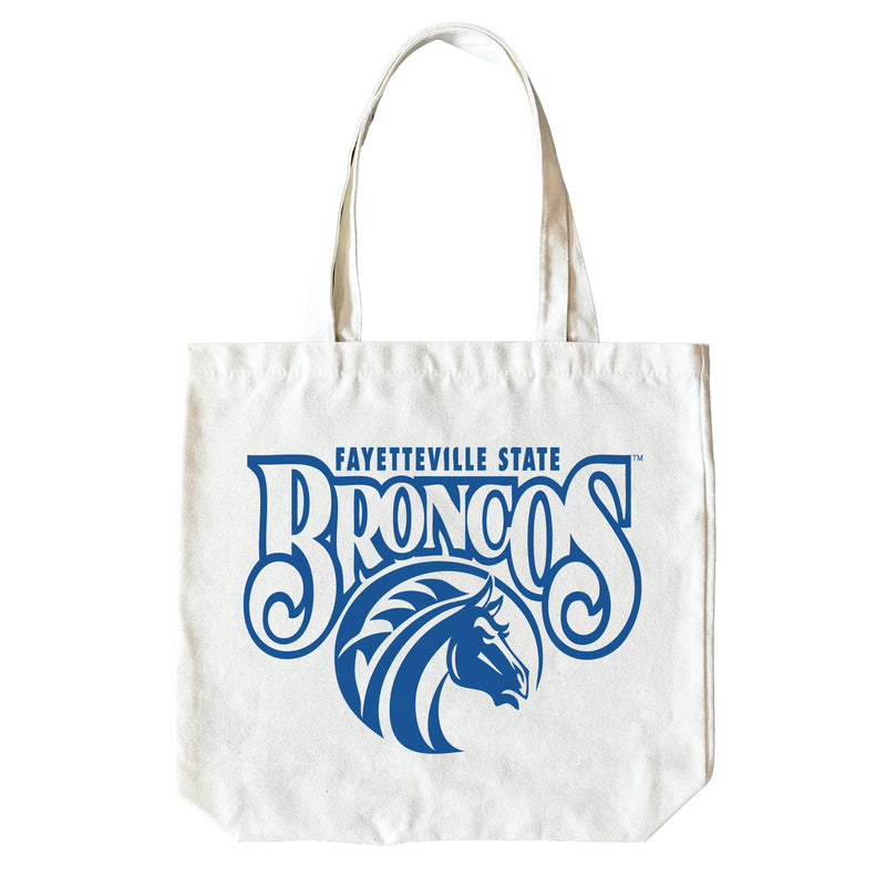 Fayetteville State University 15" x 15" Canvas Tote Bag Officially Licensed – Logo or Medley Design Logo