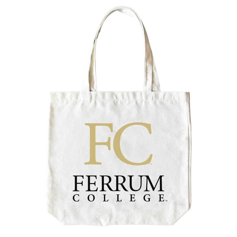 Ferrum College 15" x 15" Canvas Tote Bag Officially Licensed – Logo or Medley Design Logo