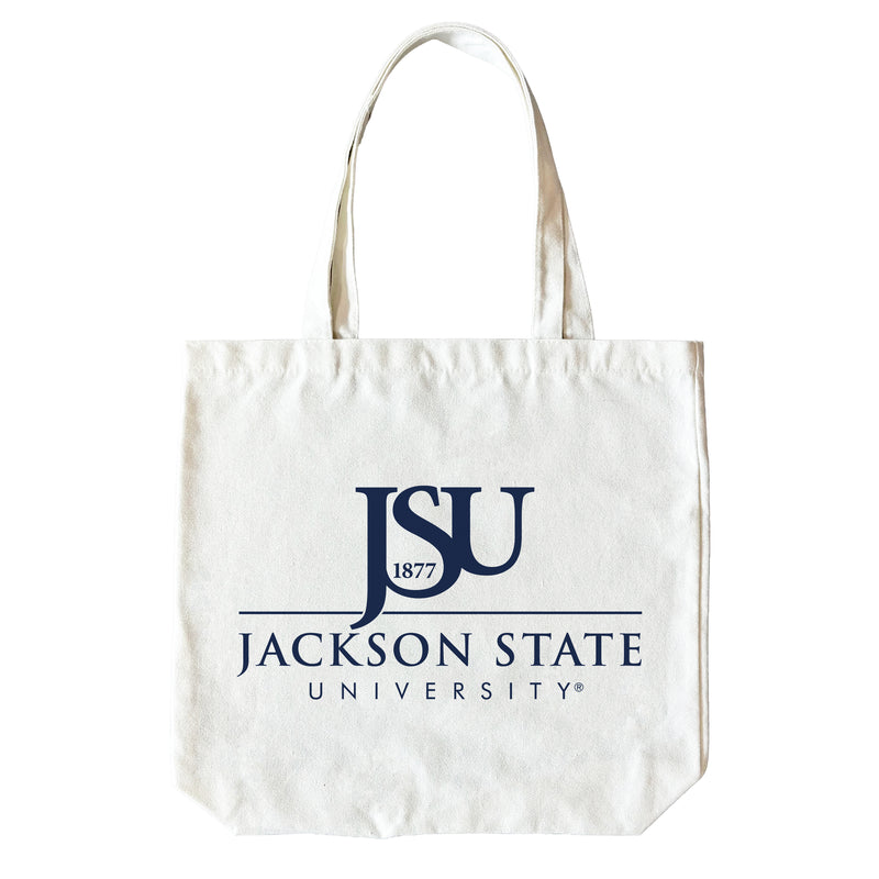 Jackson State University 15" x 15" Canvas Tote Bag Officially Licensed – Logo or Medley Design Logo
