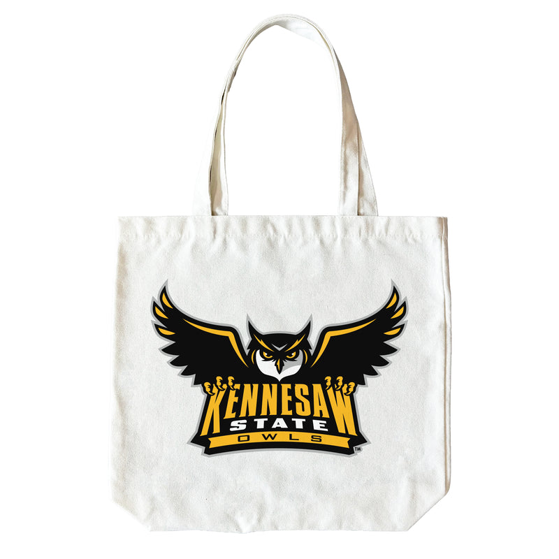 Kennesaw State University 15" x 15" Canvas Tote Bag Officially Licensed – Logo or Medley Design Logo