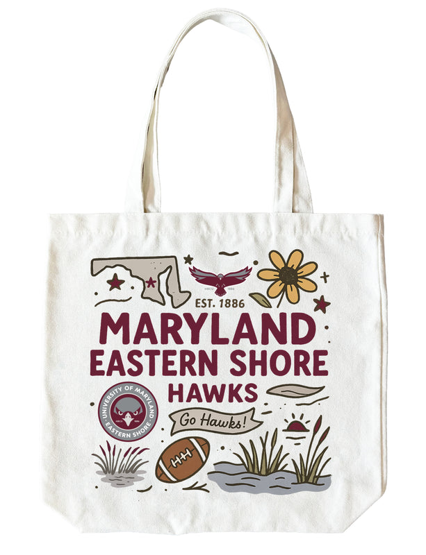 Maryland Eastern Shore 15" x 15" Canvas Tote Bag Officially Licensed