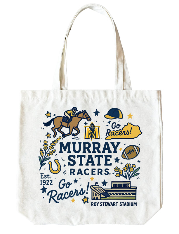 Murray State University 15" x 15" Canvas Tote Bag Officially Licensed