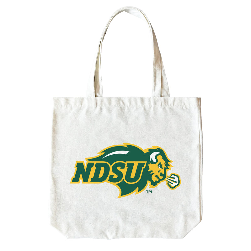 North Dakota State Bison 15" x 15" Canvas Tote Bag Officially Licensed – Logo or Medley Design Logo
