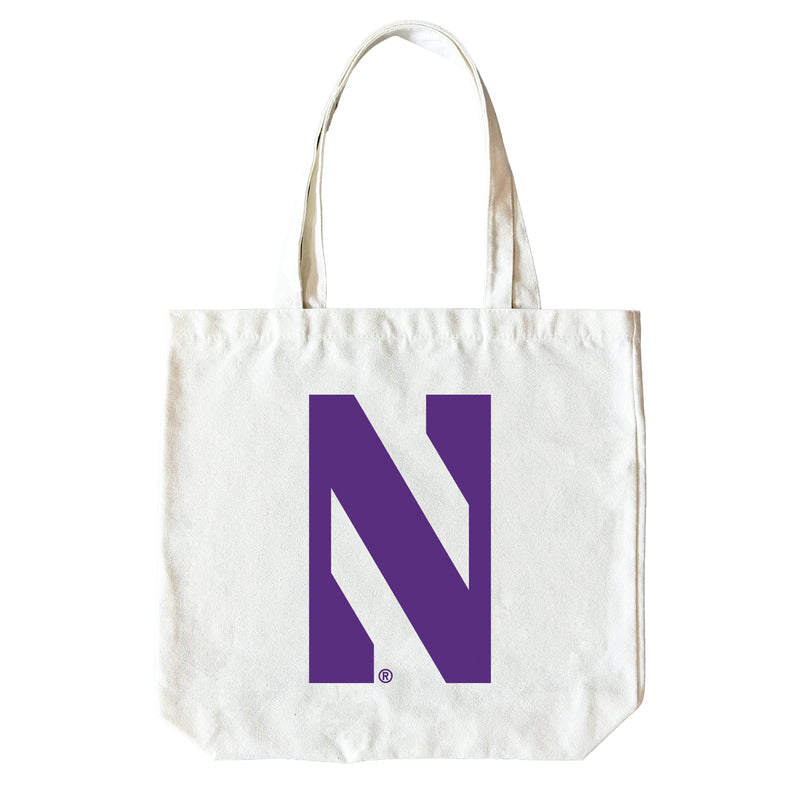 Northwestern University Wildcats 15" x 15" Canvas Tote Bag Officially Licensed – Logo or Medley Design Logo
