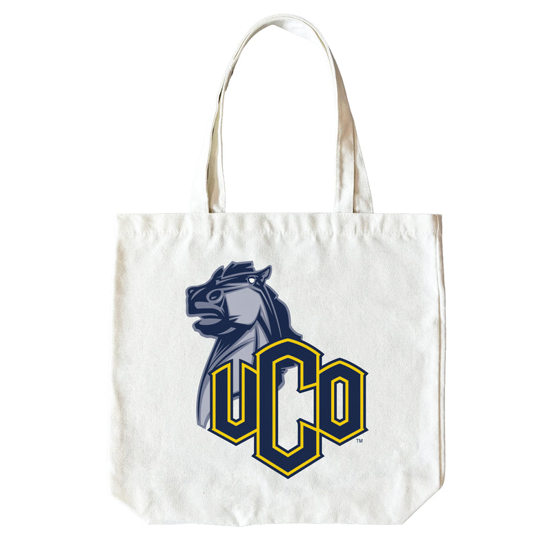University of Central Oklahoma Bronchos 15" x 15" Canvas Tote Bag Officially Licensed – Logo or Medley Design Logo