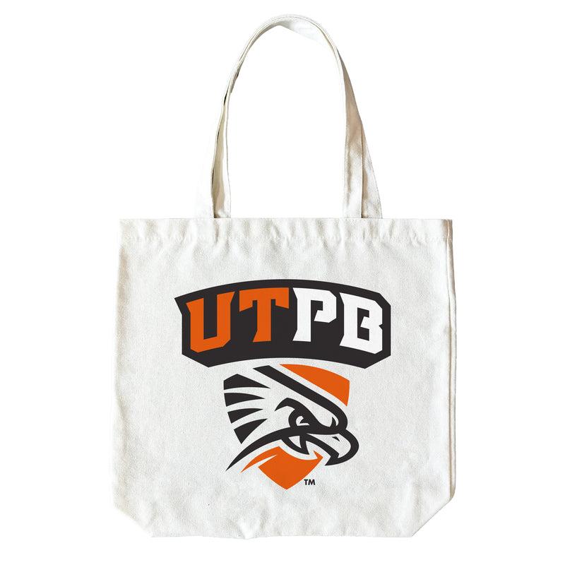University of Texas of the Permian Basin 15" x 15" Canvas Tote Bag Officially Licensed – Logo or Medley Design Logo