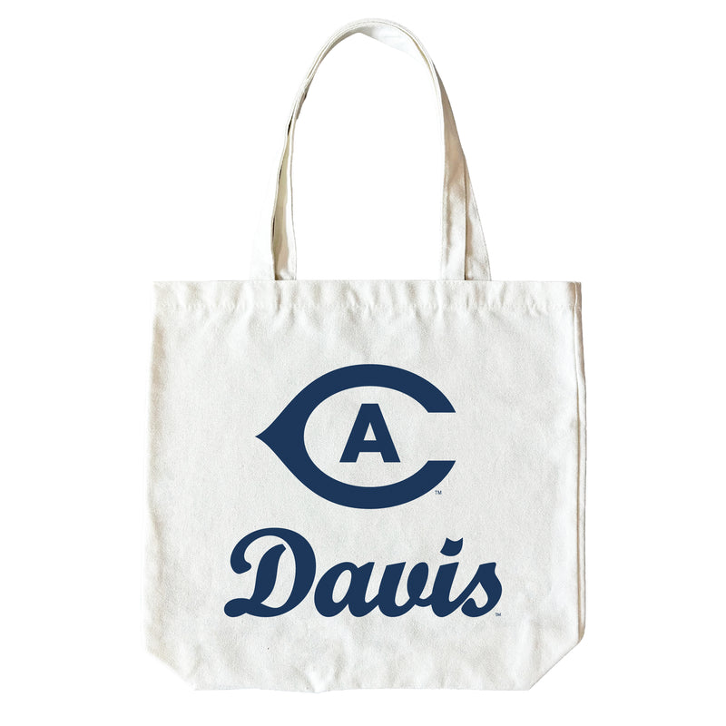 UC Davis Aggies 15" x 15" Canvas Tote Bag Officially Licensed – Logo or Medley Design Logo