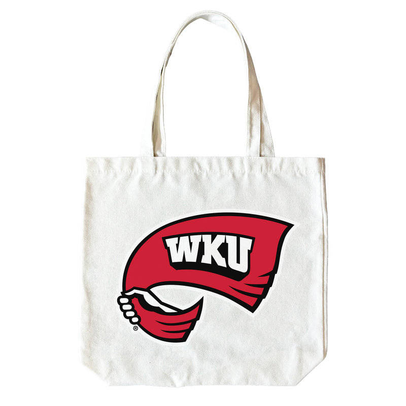 Western Kentucky Hilltoppers 15" x 15" Canvas Tote Bag Officially Licensed – Logo or Medley Design Logo