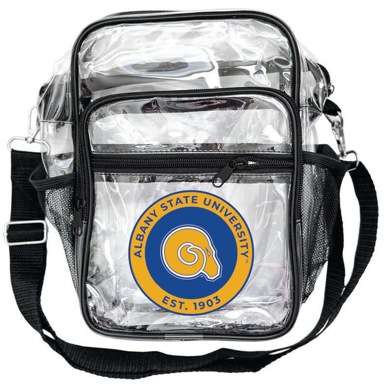Albany State University Clear Messenger Crossbody Tote Bag Officially Licensed