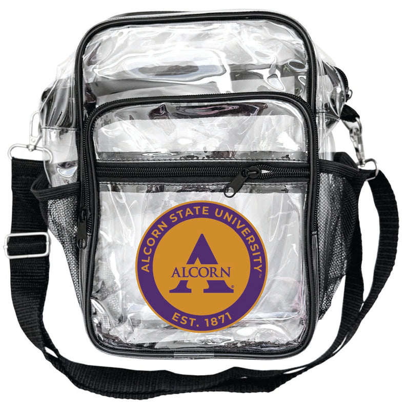 Alcorn State Braves Clear Messenger Crossbody Tote Bag Officially Licensed