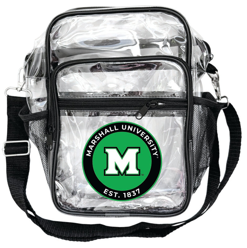 Marshall Thundering Herd Clear Messenger Crossbody Tote Bag Officially Licensed