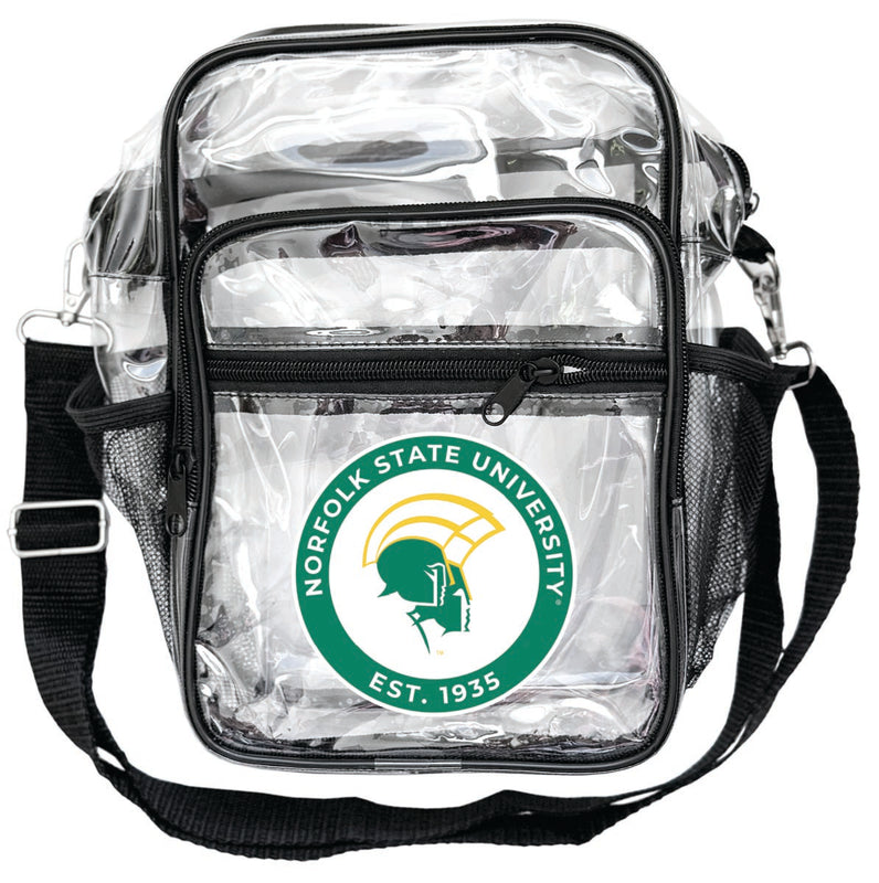 Norfolk State University Clear Messenger Crossbody Tote Bag Officially Licensed