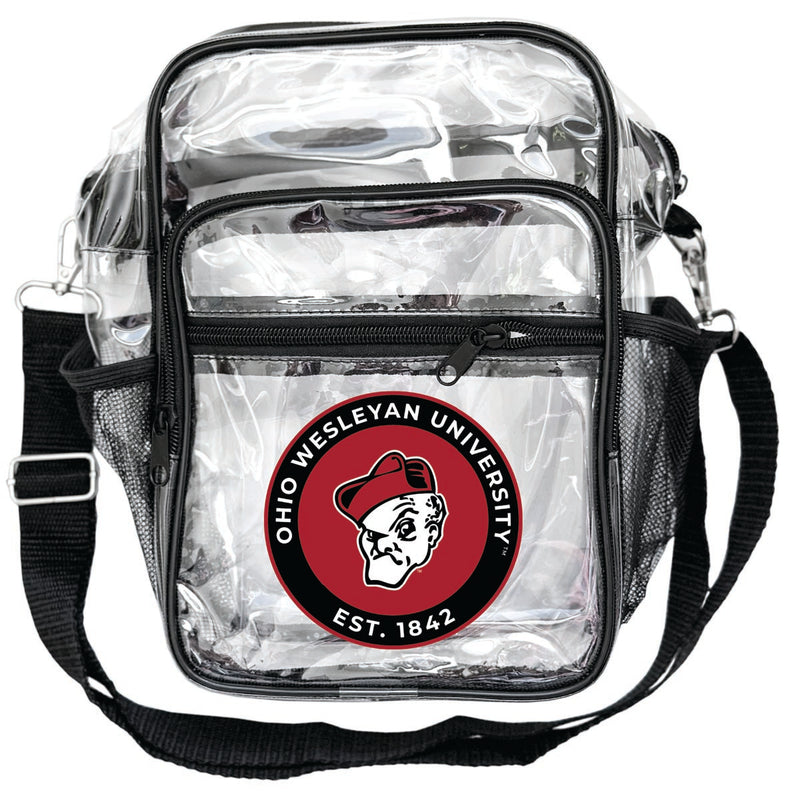 Ohio Wesleyan University Clear Messenger Crossbody Tote Bag Officially Licensed