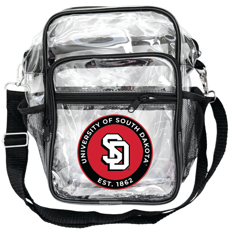 South Dakota Coyotes Clear Messenger Crossbody Tote Bag Officially Licensed