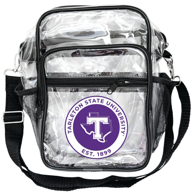 Tarleton State University Clear Messenger Crossbody Tote Bag Officially Licensed