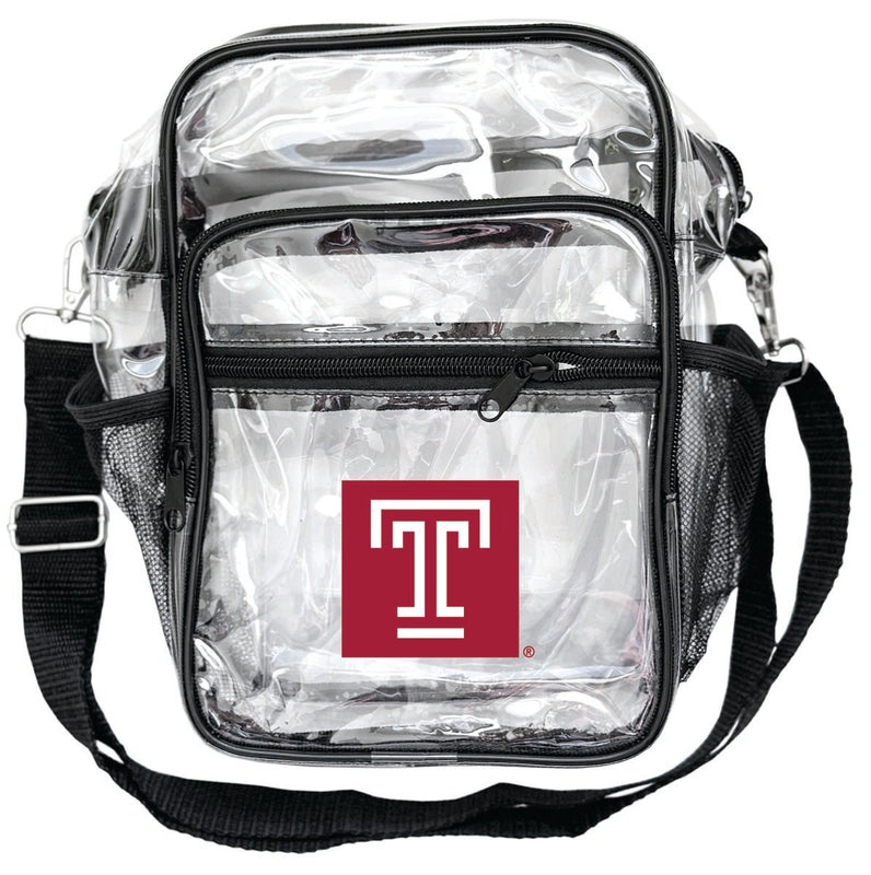 Temple University Clear Messenger Crossbody Tote Bag Officially Licensed