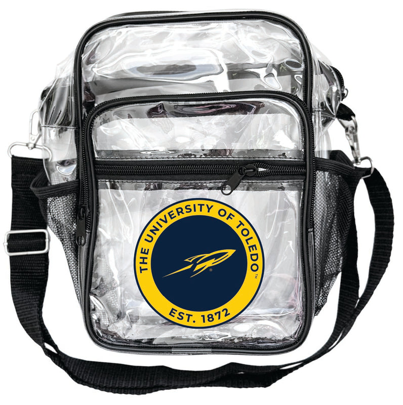 Toledo Rockets Clear Messenger Crossbody Tote Bag Officially Licensed