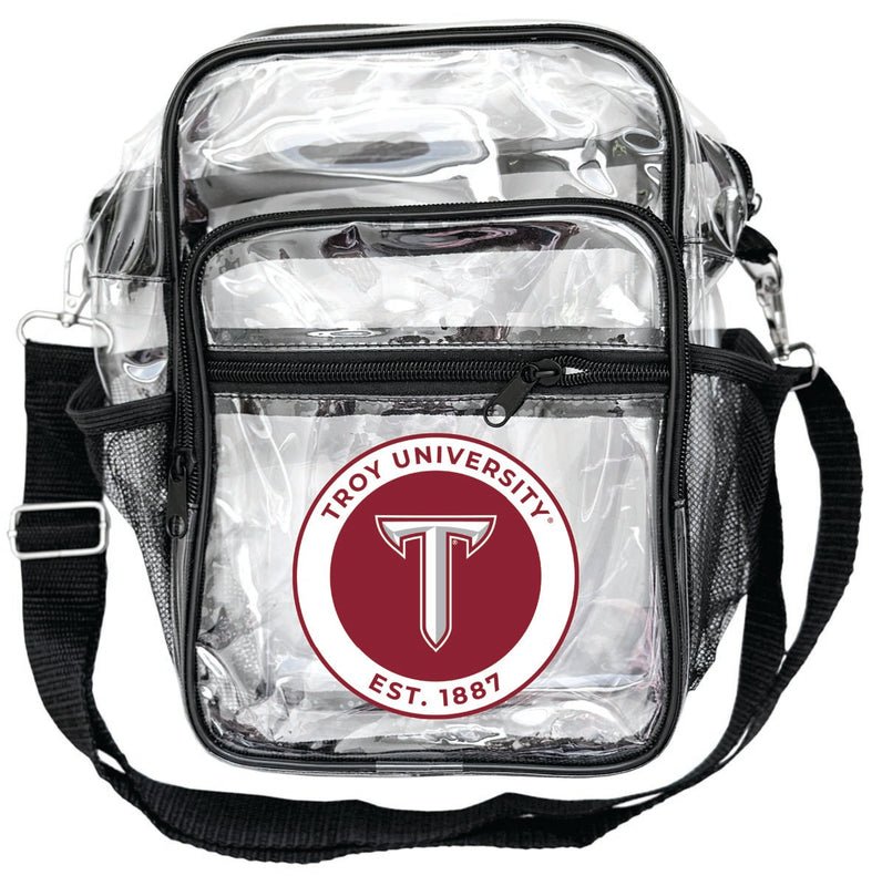 Troy University Clear Messenger Crossbody Tote Bag Officially Licensed