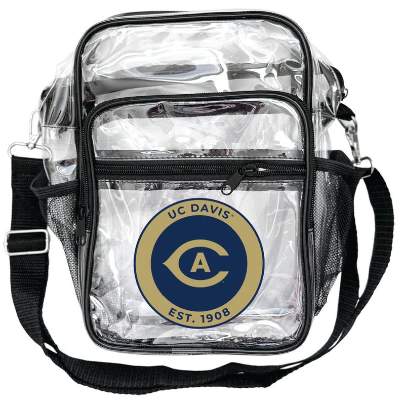 UC Davis Aggies Clear Messenger Crossbody Tote Bag Officially Licensed