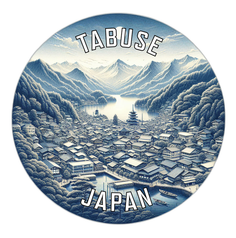 Tabuse Japan Souvenir Die Cut Flat Magnet 2-Inch