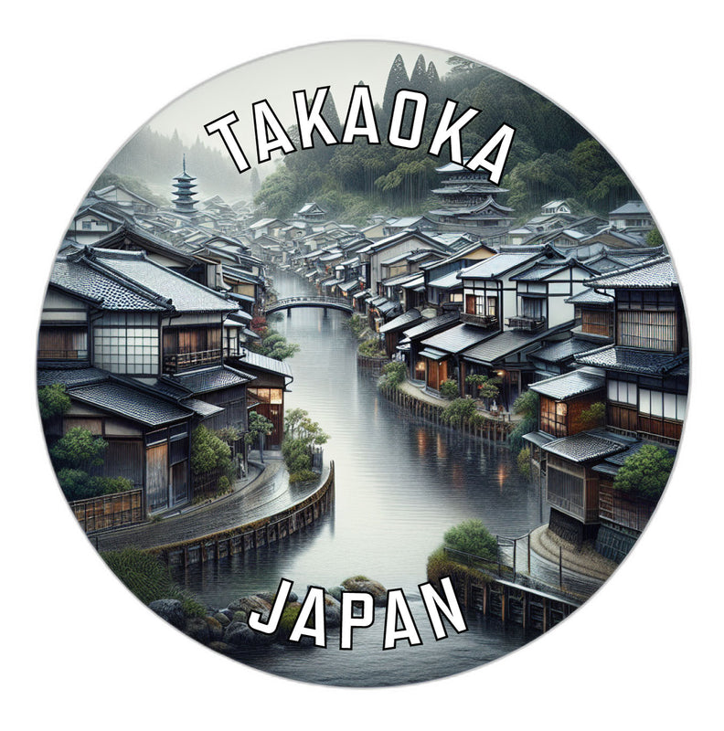 Takaoka Japan Souvenir Die Cut Flat Magnet 2-Inch