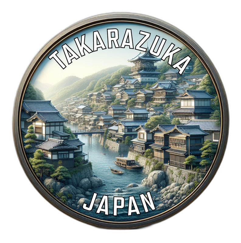 Takarazuka Japan Souvenir Die Cut Flat Magnet 6-Inch