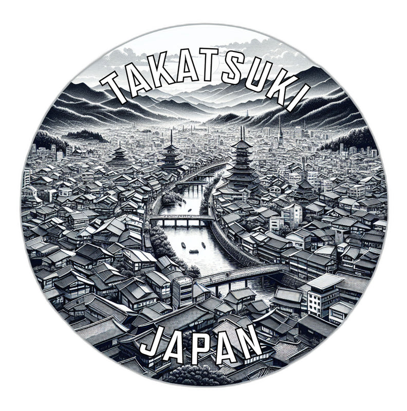 Takatsuki Japan Souvenir Vinyl Decal Sticker 2-Inch