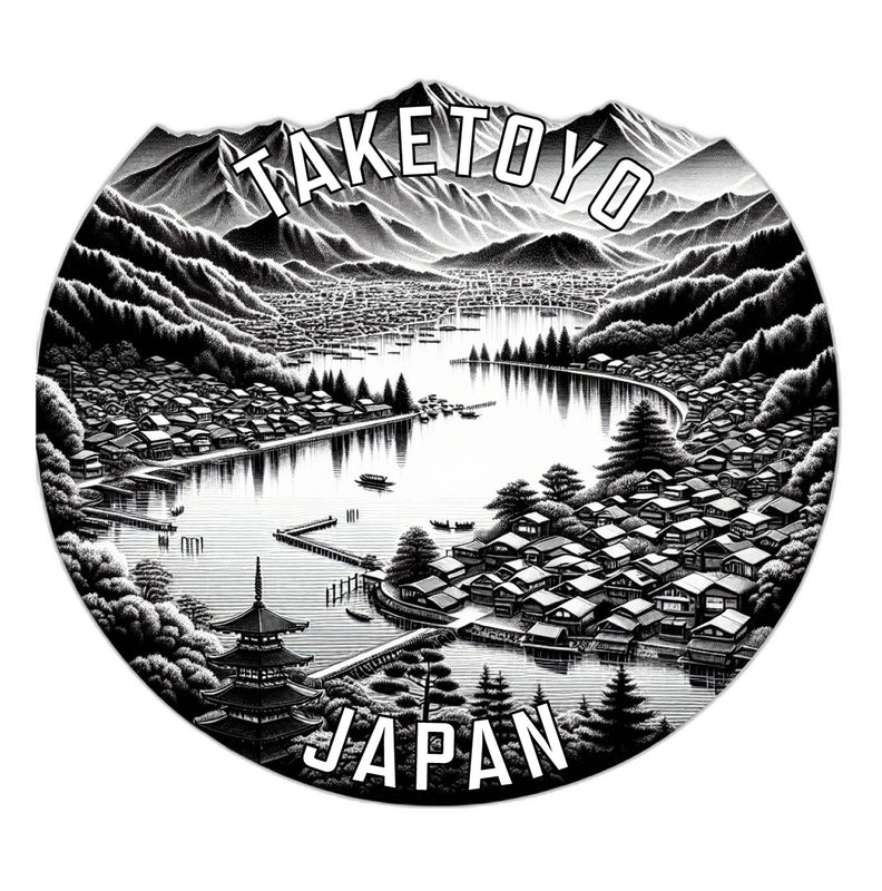 Taketoyo Japan Souvenir Die Cut Flat Magnet 2-Inch