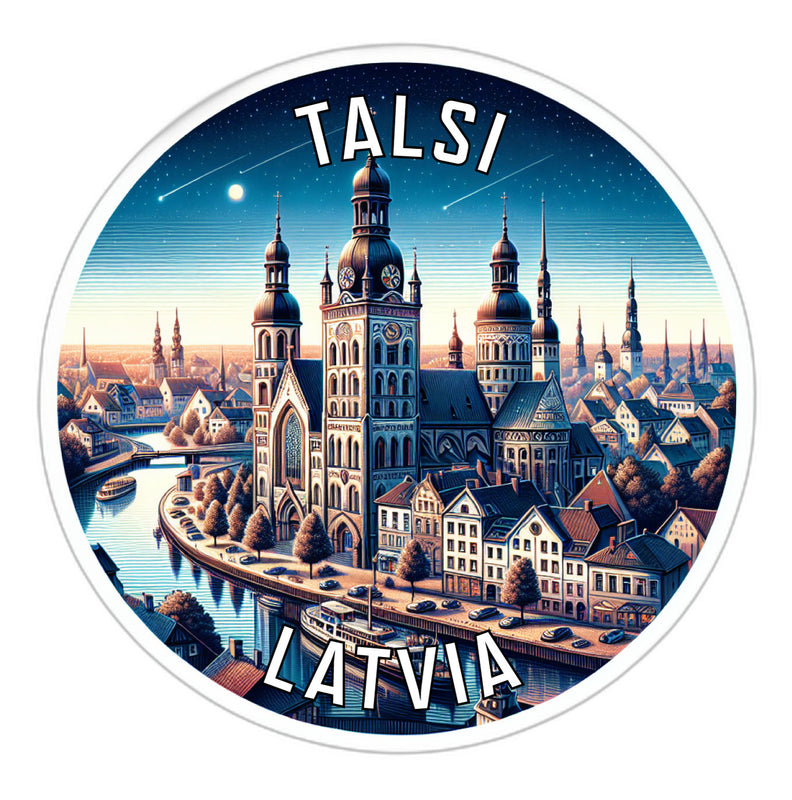 Talsi Latvia Souvenir Vinyl Decal Sticker 4-Inch