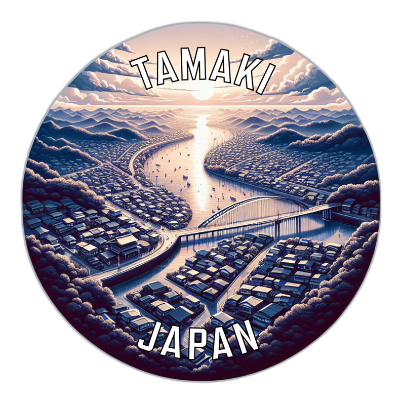 Tamaki Japan Souvenir Die Cut Flat Magnet 2-Inch