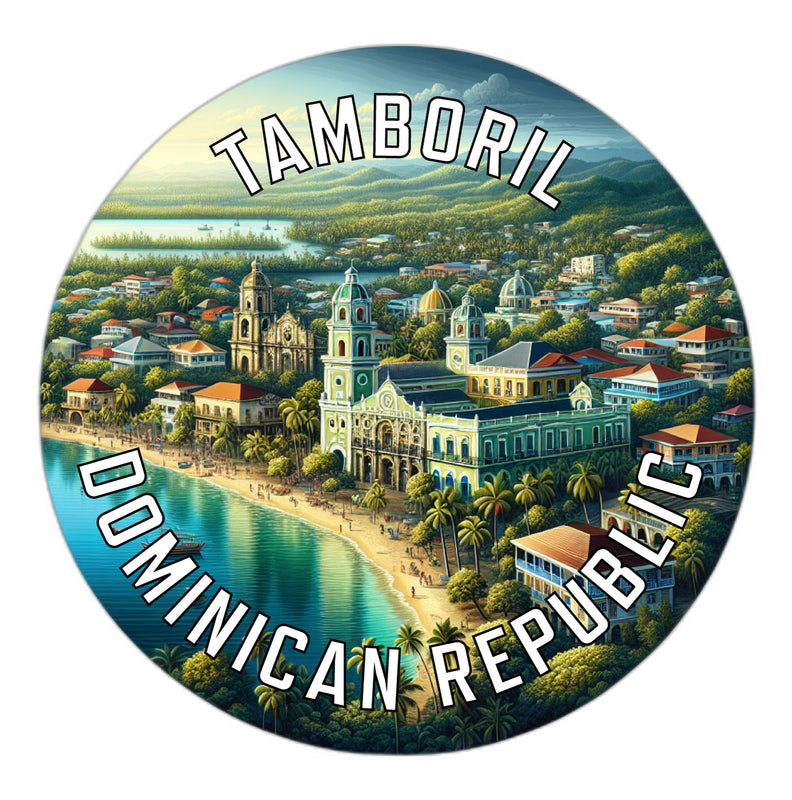 Tamboril Dominican Republic Souvenir Die Cut Flat Magnet 6-Inch