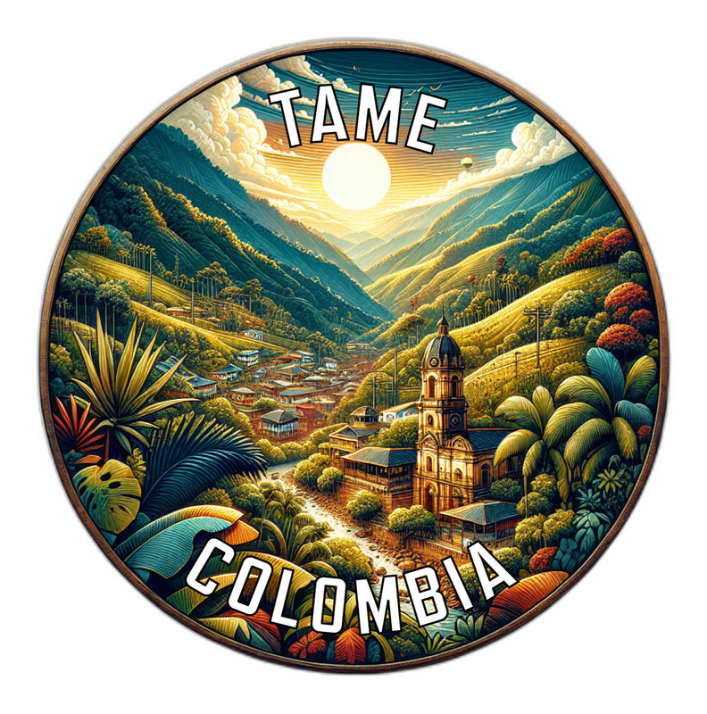 Tame Colombia Souvenir Die Cut Flat Magnet 2-Inch