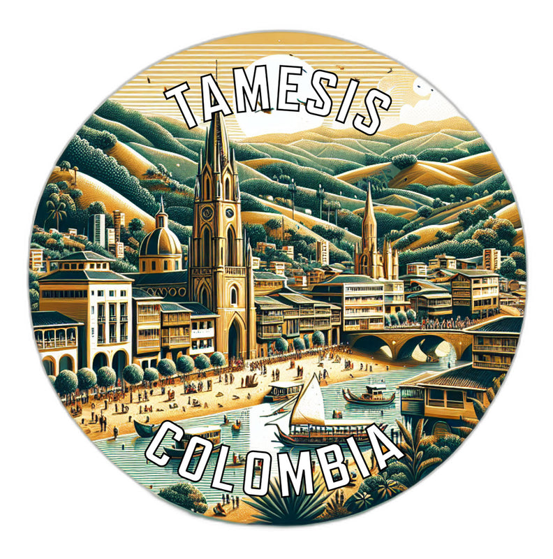 Tamesis Colombia Souvenir Vinyl Decal Sticker 3-Inch