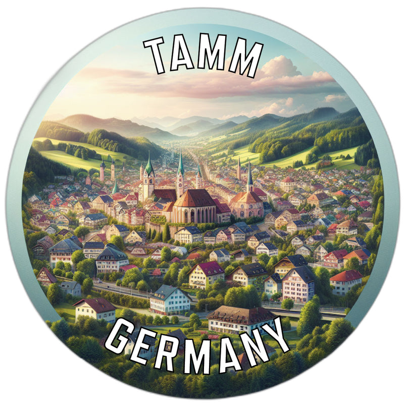 Tamm Germany Souvenir Die Cut Flat Magnet 2-Inch