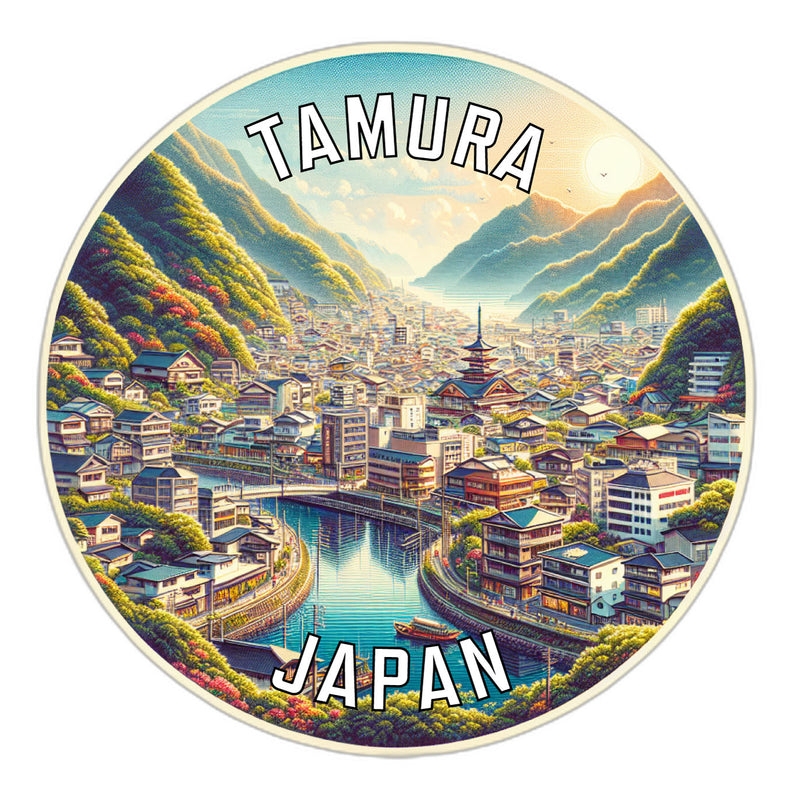 Tamura Japan Souvenir Die Cut Flat Magnet 6-Inch