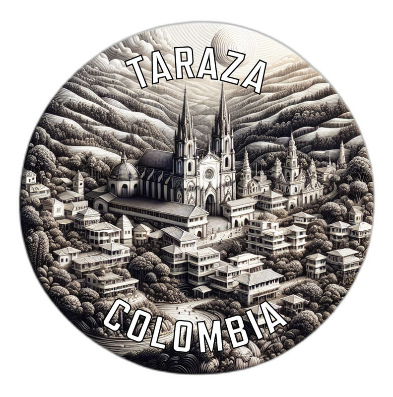 Taraza Colombia Souvenir Die Cut Flat Magnet 2-Inch