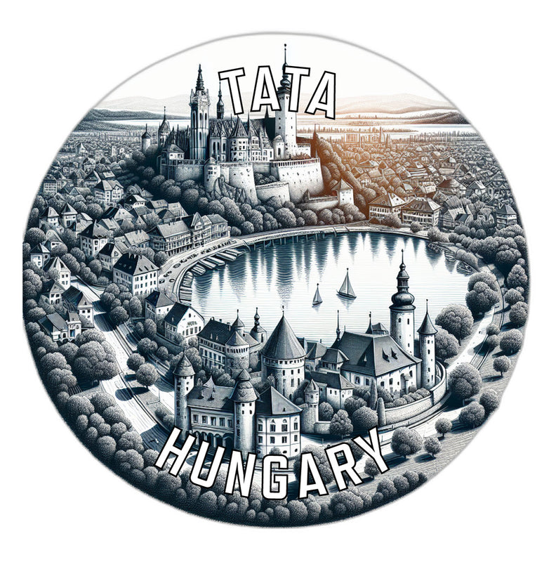 Tata Hungary Souvenir Vinyl Decal Sticker 6-Inch